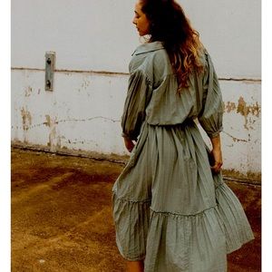 Esby Philippa dress in jade dobby